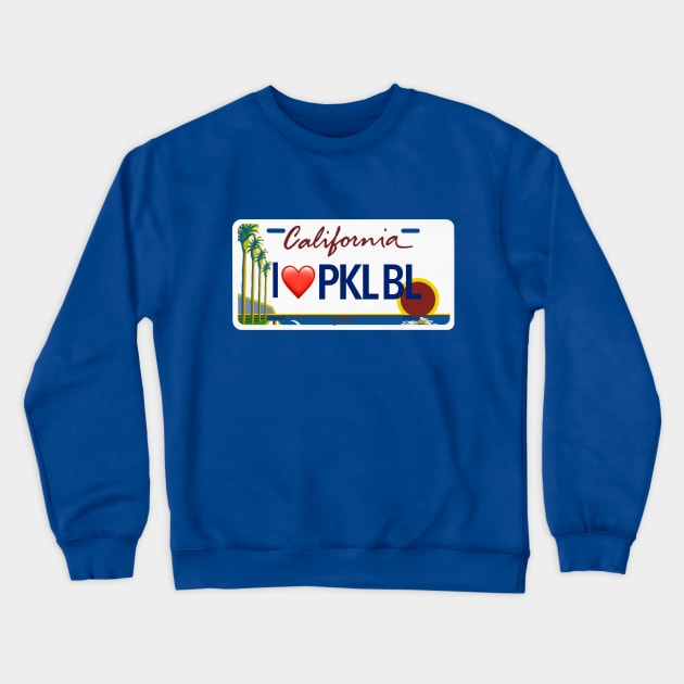 California Dreamin Pickleball License Crewneck Sweatshirt by T Santora